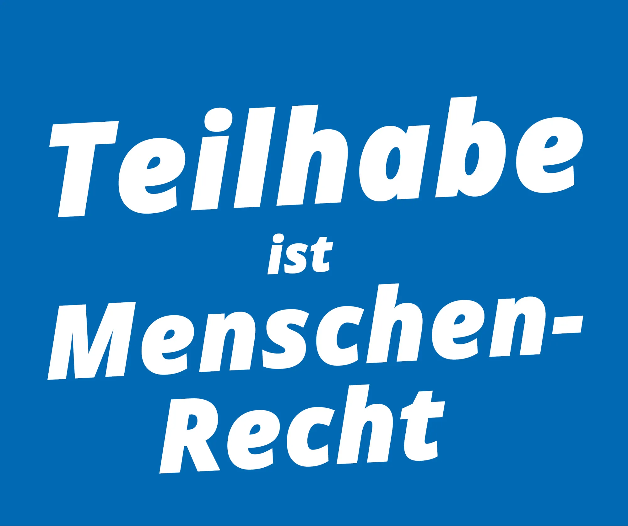 Logo der Kampagne "Teilhabe ist Menschenrecht"