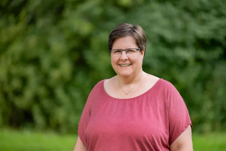 Frau Wimmer, Leitung des Wohnheims Prinzenweg